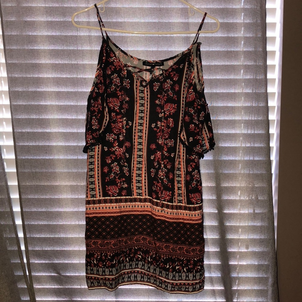 Derek Heart cap sleeves dress